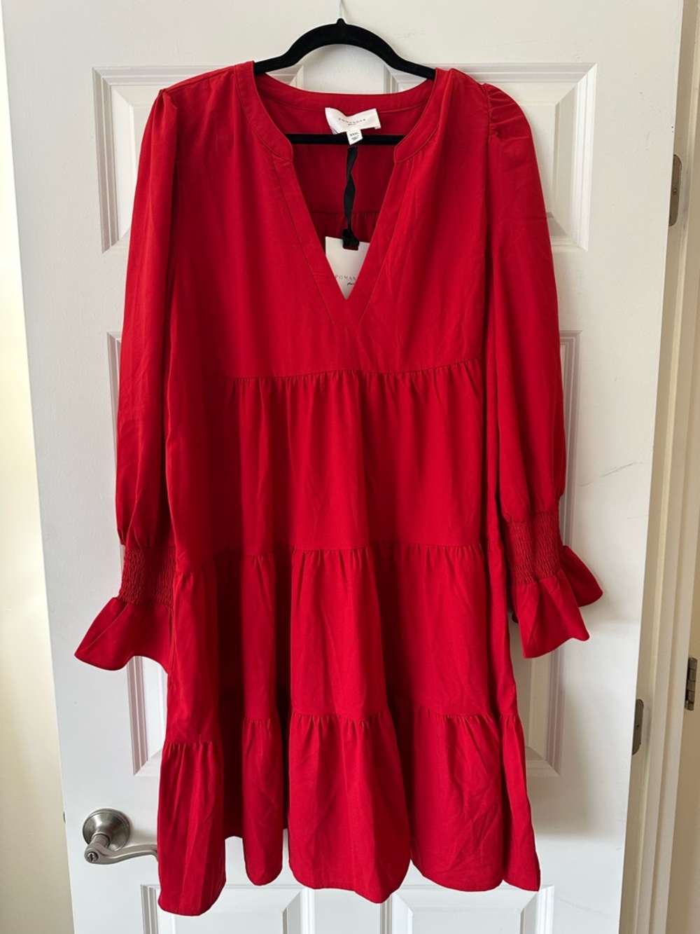 Pomander Place Red Crepe Kenzo Dress